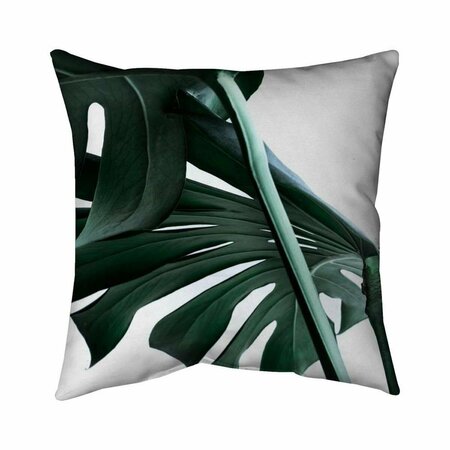 BEGIN HOME DECOR 26 x 26 in. Monstera Deliciosa-Double Sided Print Indoor Pillow 5541-2626-PH19